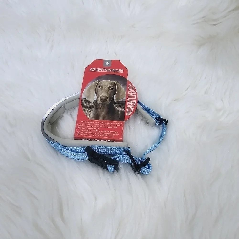AdventureMore Dog Collar blue size Small new - Picture 2 of 3
